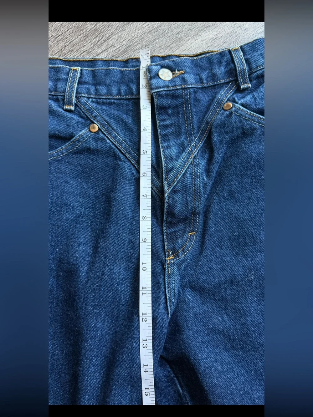 Ozark Mountain Y2K High Rise Wide Leg Jeans Star Button